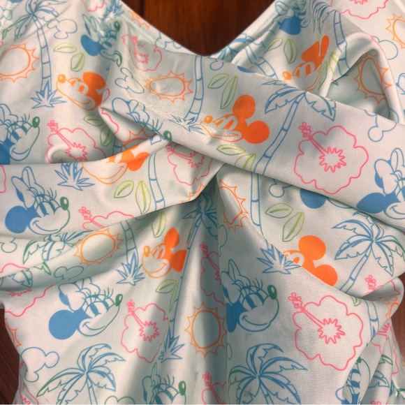 Disney Blue Mickey One Piece Swimsuit Women's S - Picture 3 of 7